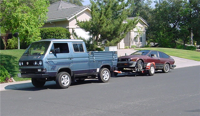 The disgrace of being towed home by a german car!