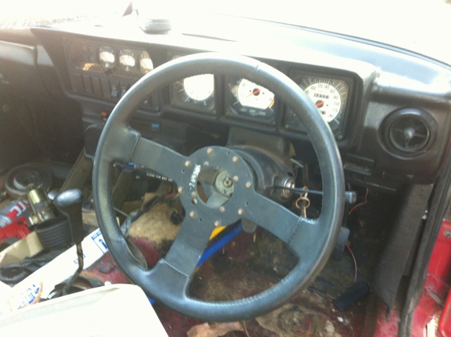 Interior was totally stripped, notice the &quot;long dash&quot; used in the 3.0