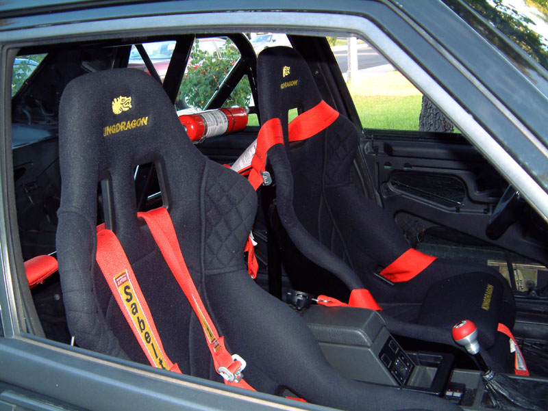 Racecar interior