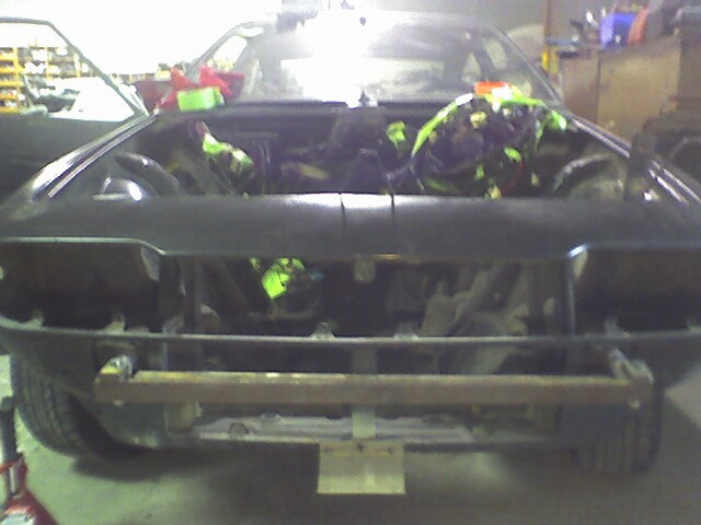 Alfa Engine Bay Prepared for sandblasting.JPG