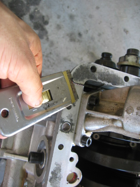 trim front crank case seal where it meets lower crank case