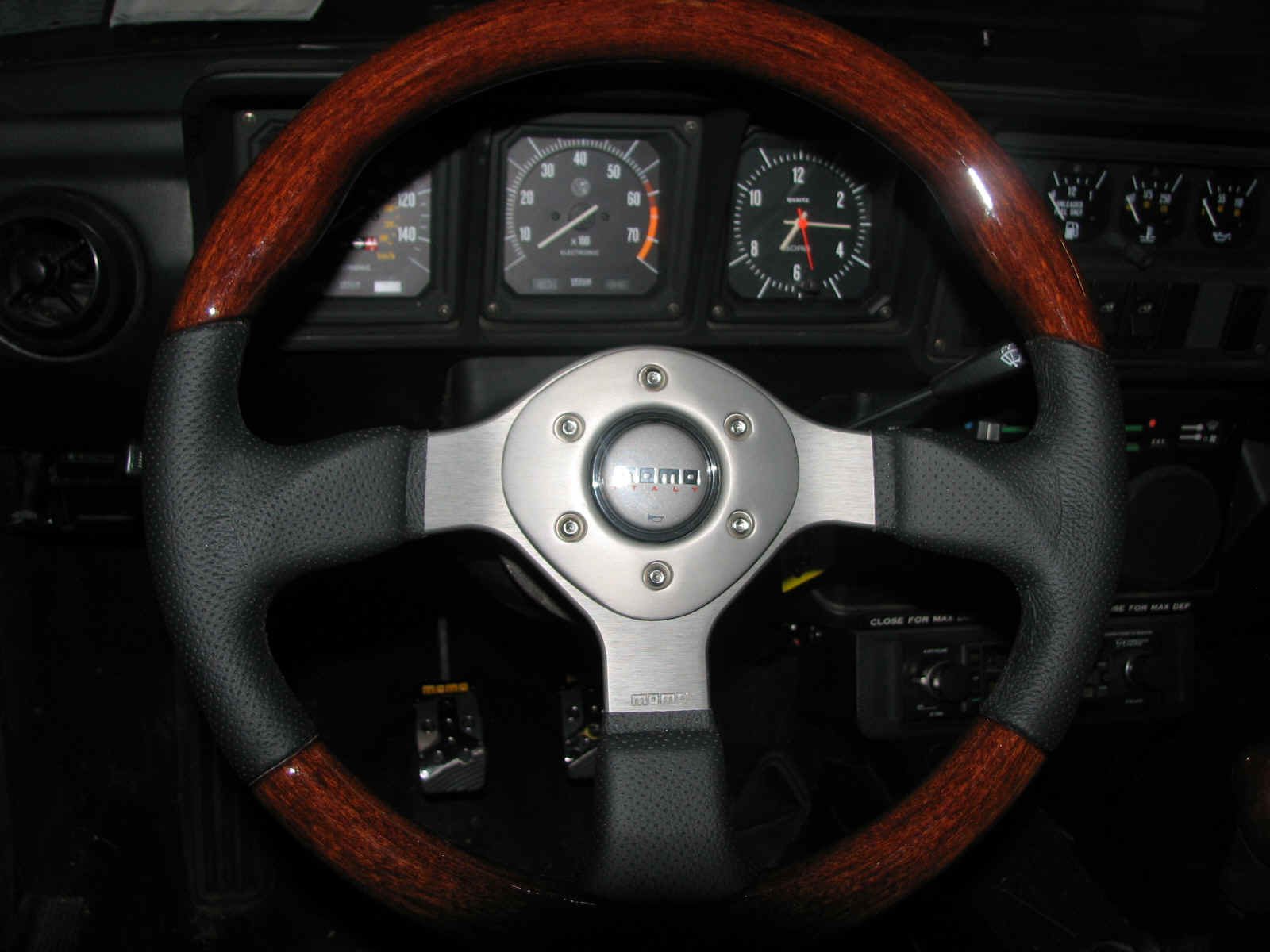 Old world charm with new age technology - I love it! Look! - Momo pedals!