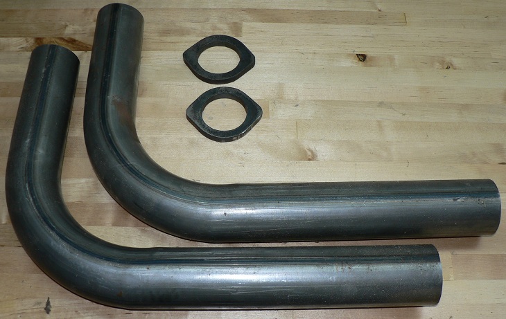 Supplied downpipes, flange