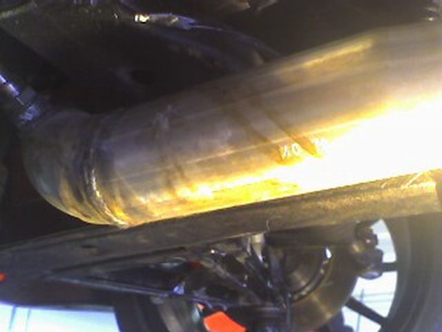 Unknown Oil Leak onto Pass side exhaust.JPG
