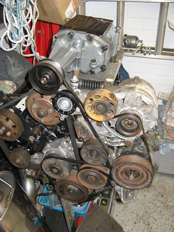 Mock up of belt run.