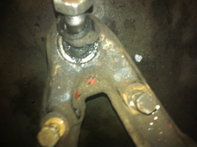 close view of ball joint