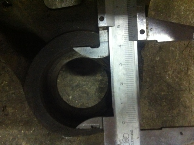Measurement of the LCA bottom view 44mm