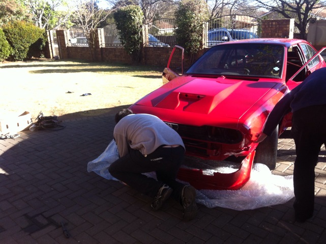 assembling the front spoiler